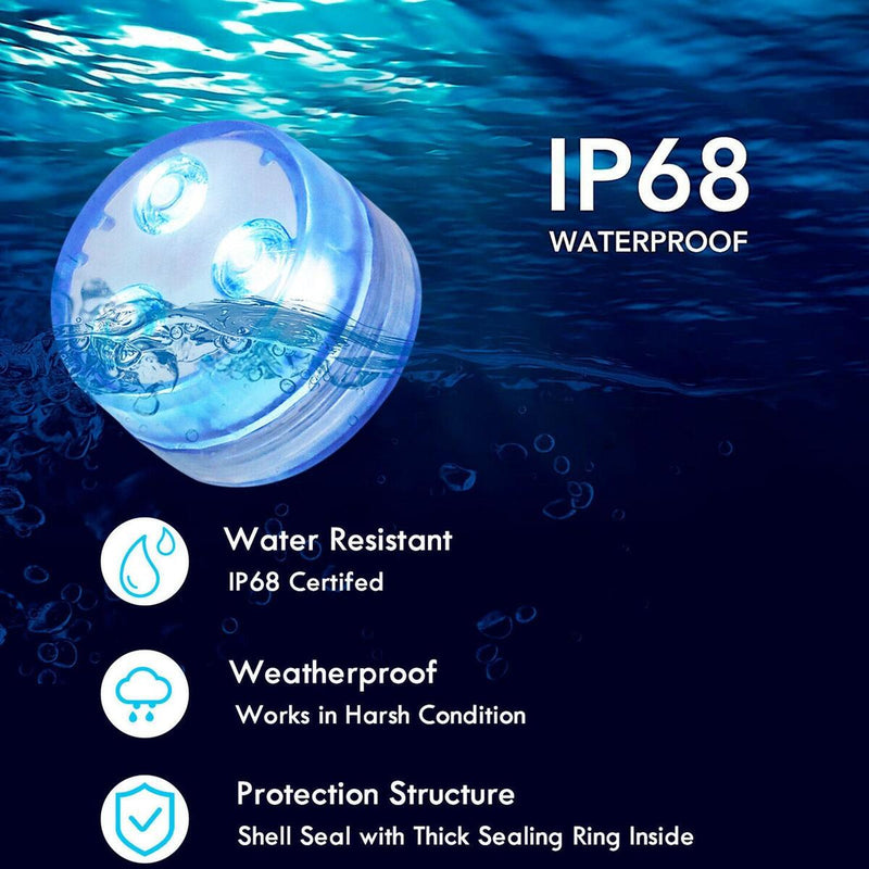 Waterproof Swimming Pool Candle Light Waterproof Pool Light With Remote Control`