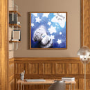 Handmade Blue Bear 5D DIY Full Round Drill Drawing Kit Artwork Diamond Painting