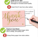 Party Pink Stand By Me Small Business Card Gift From Seller Thank You Card