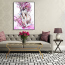 Painting By Numbers DIY Flower Horse Hand Painted Canvas Oil Art Picture Kit