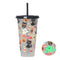 #A Halloween Coffee Mug Luminous Drink Bottle Food Grade Fruit Cups for Home Off