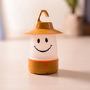 LED Smiley Cute Hanging Night Light Tent Camping Home Decorations (Yellow)