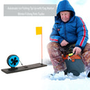 Automatic Ice Fishing Tip Up with Flag Marker Winter Fishing Pole Tackle