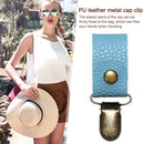 Summer Hat Clips on Bag Travel Hat Keeper Holder PU Backpack Luggage Duck C