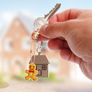 5D DIY Full Special Drill Diamond Painting Keychain Art Pendant(21x7cm) Newly