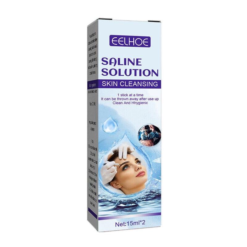 2pcs 15ml Cleaning Solution Supplies Physiological Saline for Tattoo Pierci