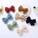 Knitted Woolen Children Bowknot Girls Hair Clips Barrette Baby Hairpins Bows