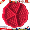 Silicone Waffle Mold Non-stick Waffle Baker Kitchen Bakeware Tool Oven (A) Newly