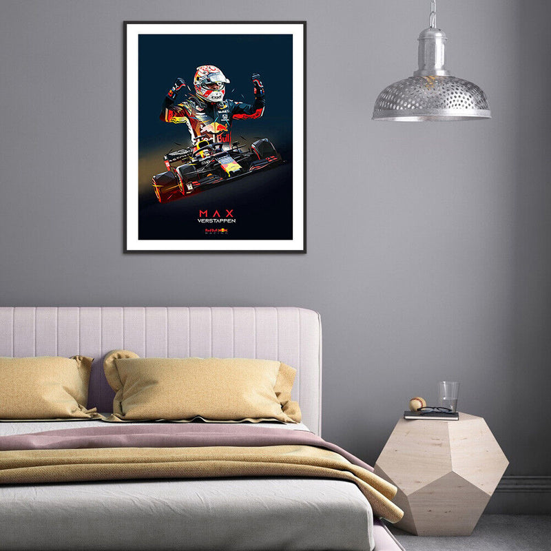 5D DIY Diamond Painting Kits Racer Full Round Drill Wall Decor Art Crafts