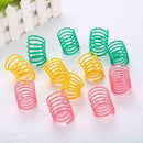 Cat Toys Colorful Spring Bounce Plastic Pet Kitten H3T2 I2G HOT Interactive Z0B5