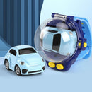 4 Channels 1/58 5km/h 2.4GHz Racing Car Wrist Watch Controlled RC Small Vehicle