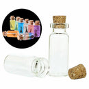 Wholesale 4pcs 10ML 22x50mm Small Empty Clear Glass with Bottles Cork Vials S4Y9
