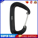 5pcs Aluminum Carabiner Outdoor Camping Hammock Climbing  Buckle (Black)