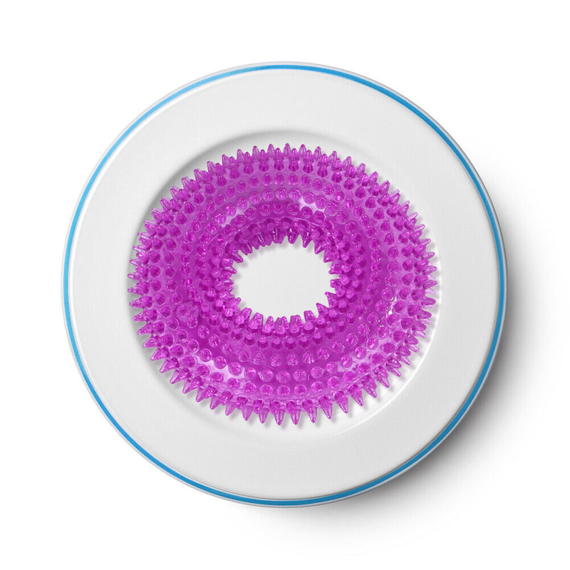 Pet Dog Chew Bite Toys Circle Ring Squeeze Tooth Cleaning Sound Funny Puppy T
