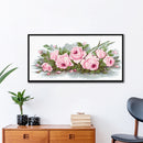 Home 11CT Printed Part Embroidery Fresh Flower Needlework DIY Cross Stitch Kit