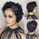 Beauty Hair Full Wig Party Fashion Twist Wig Black Short Curly Wigs Hair Wig