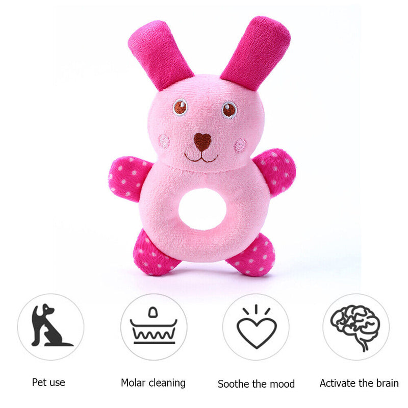 Plush Pets Dog Toys Animals Sound Chew Puppy Training Supplies (Rabbit) Newly
