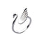 1x Swan Shape Knitting Loop Crochet Ring Thimble Guide Accessories Crafts X4S8