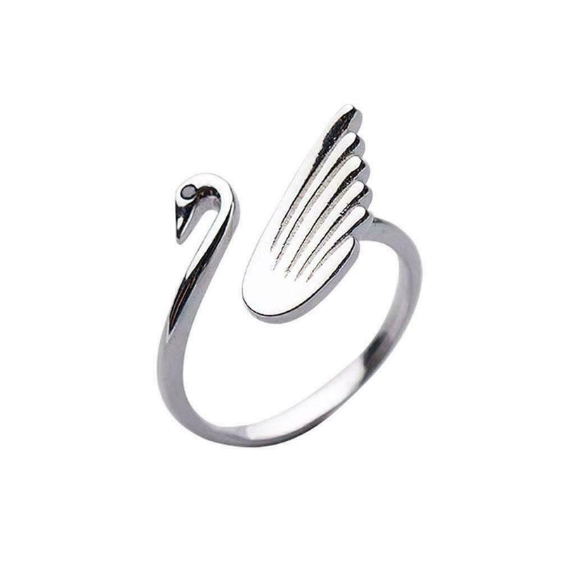 1x Swan Shape Knitting Loop Crochet Ring Thimble Guide Accessories Crafts X4S8