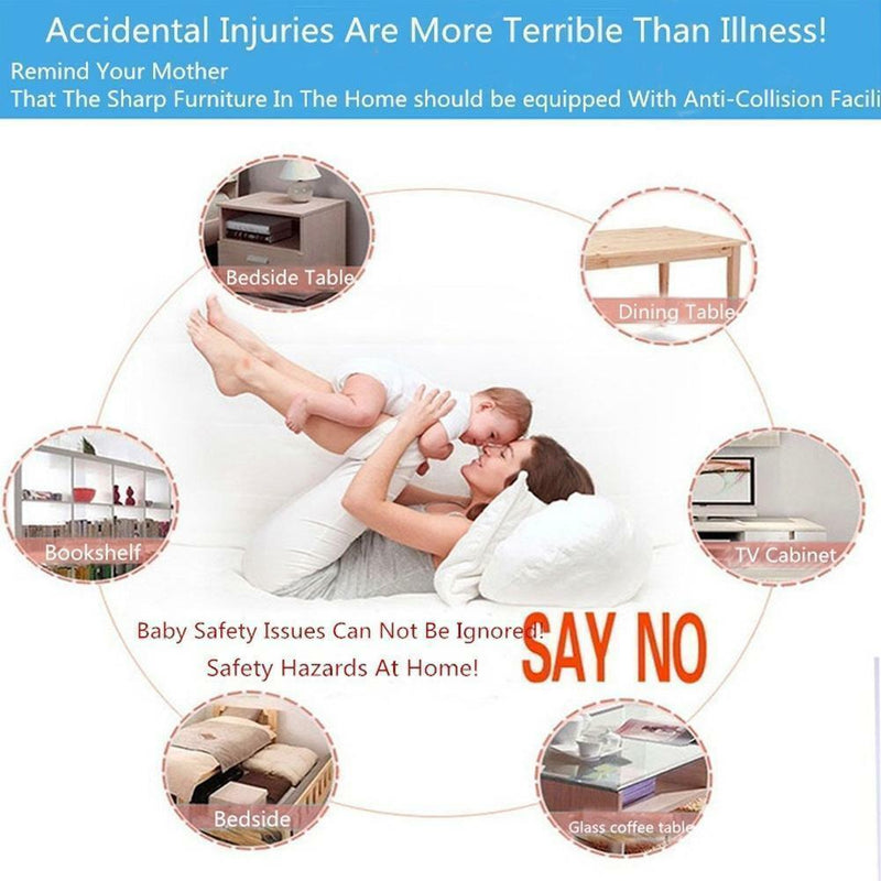 4Pcs L-Shape Baby Safe Protector Table Corners Anti-Collision Angle Cover Shells