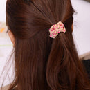 Women Fashion Girl Scrunchie Dot Print Hair Band Rope Ponytail Holder