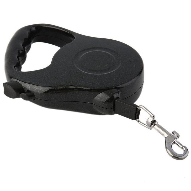 5m Retractable Pet Leash Traction Rope Walking Lead for Dogs Cat(Black)