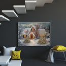 Snow House 5D Diamond Painting Rhinestone Full Square Drill for the Room End