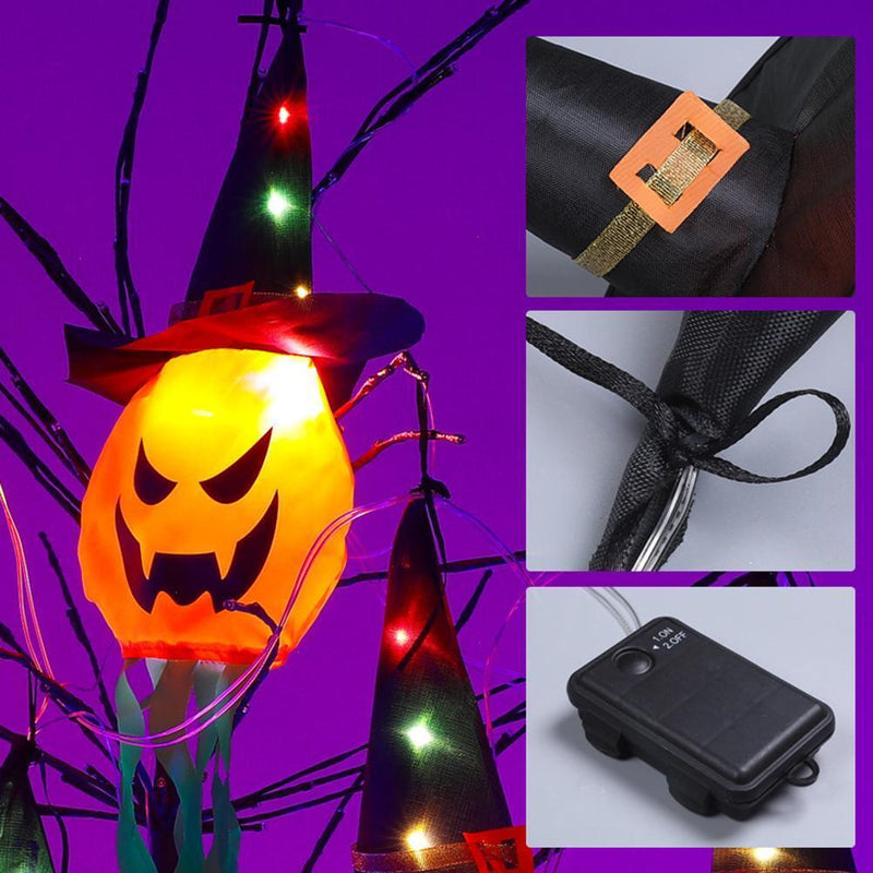 Halloween LED Light String Pumpkin Ghost Garland Festival Home Decor (1pc)