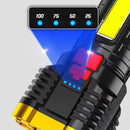 Strong USB Rechargeable Flashlight 500LM COB Outdoor Camping Fishing Light Newly