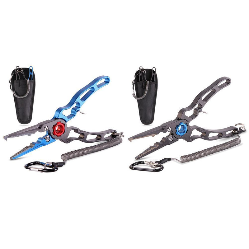 Pliers Scissors Portable Line Lure Cutter Fishing Tools (Titanium Grey)