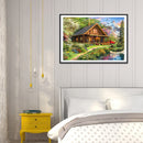 5D DIY Full Drill Diamond Painting Nature House Cross Stitch Embroidery Ornament
