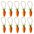 10pcs Easter DIY Flocking Carrot Kindergarten Color Simulation Gifts Carrot O7B6