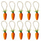 10pcs Easter DIY Flocking Carrot Kindergarten Color Simulation Gifts Carrot O7B6