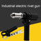Professional Electric Rivet Nut Gun Adaptor Insert Cordless Power Drill Tool #