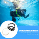 Diving Gear Scuba Diving 360 Degree Adjustable Mirror with Lanyard (White) Newly