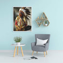 Indians Old Lady Oil Paint By Numbers Kits Canvas Picture DIY Wall Crafts