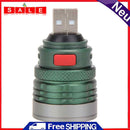 USB LED Power Flashlight Head 3W Expansion Zoomable Light Flashlight Home