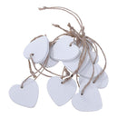 10pcs Mini Wooden Hearts Pendant Ornaments Wooden Crafts Party Wedding Decor