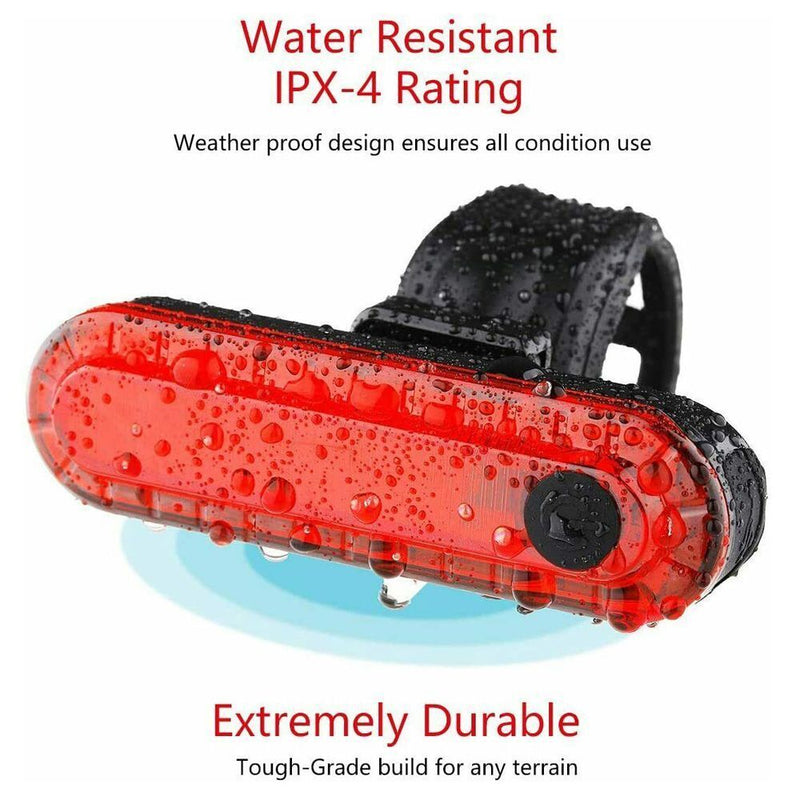 Waterproof Safety Indicator Bike Tail Light Bright Rear Lamp Bicycle Taillight