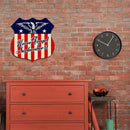 Shield American Flag Retro Metal Plate Tin Sign Plaque Poster Wall Decor