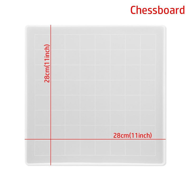 Epoxy Crystal Glue DIY Silicone Chess Mold Chessboard Mould Chess Board Tools