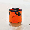 20L Folding Bucket Outdoor Camping Waterproof Water Storage Bags (Orange) Newly