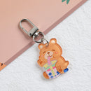 Cartoon Acrylic Pendant Keychain Korean Wallet Backpack Keyring Keyring (F)