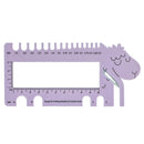 Sheepshape knitting sewing hook measuring ruler gauge size chart ruler accessories