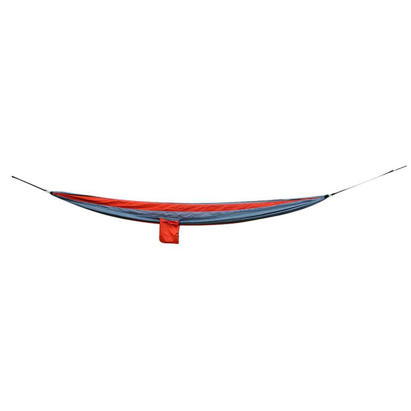 Nylon Parachute Fabric Double Hammock Orange Gray Backyard Relax Supplies