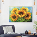 Oil Paint By Numbers Sunflowers Coloring Picture Drawing L483