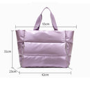 Dry-Wet Separation Yoga Handbag Large Capacity Multifunctional Bag (Purple)