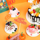 Witch Pattern Halloween Style Cupcake Decor Baking Decoration Cake Topper Set