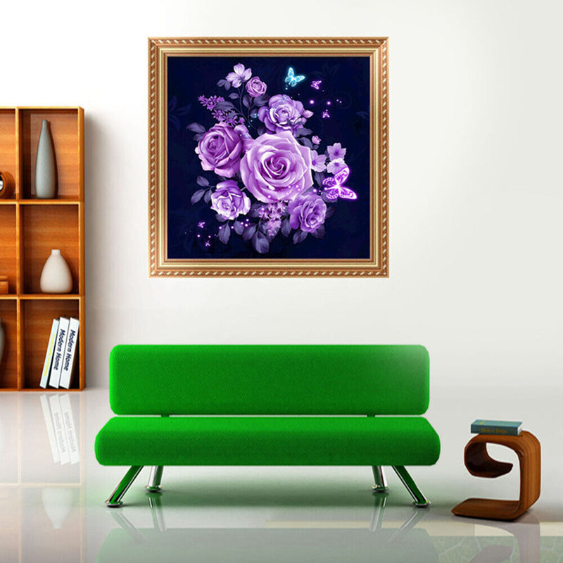 5D Full Drill Diamond Rose Painting Embroidery DIY Mosaic Cross Stitch Kit