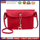 Simple PU Women Casual Shoulder Bags Pure Messenger Phone Handbag/Red